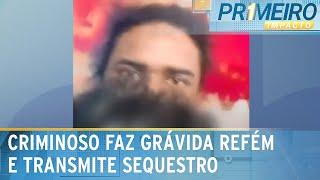 Bandido faz esposa grávida refém para evitar prisão e faz "live" | Primeiro Impacto (22/11/24)