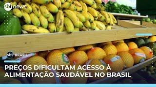 Estudo aponta que pessoas das classes "D" e "E" buscam alimentação saudável | SBT Brasil (02/06/25)