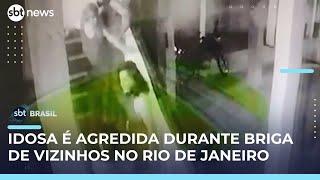 Briga em condomínio termina com idosa ferida no Rio; polícia investiga o caso | #SBTBrasil