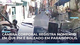 SBT tem acesso às imagens da câmera corporal de policial baleado em SP | #SBTBrasil 