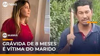 Jovem grávida de 8 meses é morta pelo companheiro, que está foragido | #SBTManhã