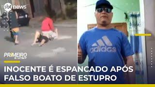 Jovem é brutalmente espancado após boato falso sobre estupro | #PrimeiroImpacto