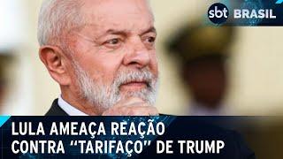 "Se taxar aço brasileiro, nós vamos reagir", diz Lula sobre "tarifaço" | SBT Brasil (14/02/25)