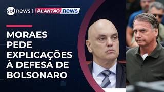 Após Eduardo falar em enviar vídeo ao pai, Moraes pede explicações à defesa de Bolsonaro |#NewsManhã