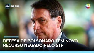 STF rejeita novo pedido da defesa de Bolsonaro contra condenação por tentativa de golpe
