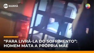 Homem mata a própria mãe a facadas e chama a polícia em MG | #SBTManha