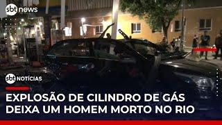 Explosão em posto de gasolina mata homem e deixa outro ferido no Rio | #SBTNotícias (07/06/25)