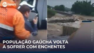 População do RS volta a sofrer com enchentes um ano após maior tragédia | #SBTNews (10/05/25)