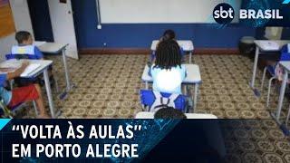 Aulas são retomadas em mais de 120 escolas de Porto Alegre | SBT Brasil (20/05/24)
