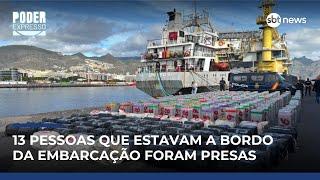 Espanha apreende quase 10 toneladas de cocaína em navio que fez escalas no Brasil | #PoderExpresso