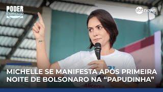 "Ele entregou a vida dele pelos brasileiros", diz Michelle sobre Bolsonaro em post | #PoderExpresso