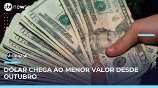 Dólar fecha no menor patamar desde outubro e IBovespa recua | SBT Brasil (05/06/25)