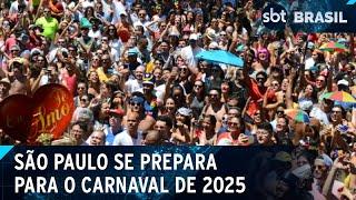 Carnaval em São Paulo: mais de 700 blocos se apresentam em 2025 | SBT Brasil (08/02/25)