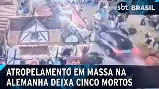 Atropelamento em feira de Natal na Alemanha deixa 5 mortos e 104 feridos | SBT Brasil (21/12/24)