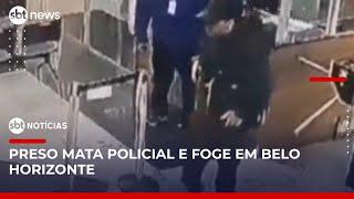 Detento mata policial penal dentro de hospital em Belo Horizonte | #SBTNoticias