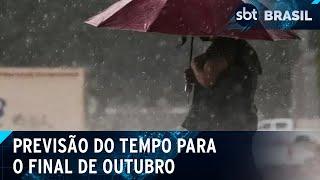 Final de outubro será de chuva intensa no centro-oeste e sudeste | SBT Brasil (27/10/24)