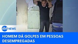 Homem suspeito de dar golpes em pessoas desempregadas é preso no RJ | #SBTNewsnaTV (01/10/24)