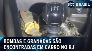 Polícia encontra bombas e granadas perto de escolas no Rio | SBT Brasil (11/10/24)