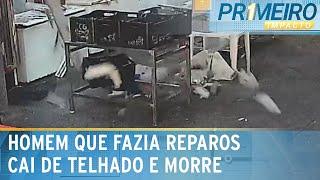Queda fatal: Homem morre após cair de telhado durante reparo | Primeiro Impacto (25/03/25)