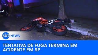 Perseguição policial termina em acidente em São Paulo | #SBTNewsnaTV (15/05/24)