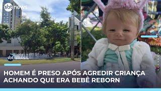 Homem agride criança de 4 meses achando que era um bebê reborn em BH | SBT Brasil (06/06/25)