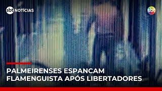 Flamenguista é agredido por torcedores do Palmeiras em Brasília | #SBTNotícias