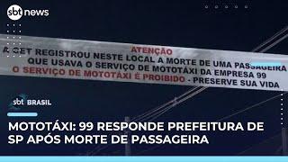 Prefeitura instala faixa contra mototáxi em local de acidente fatal em SP | SBT Brasil (27/05/25)