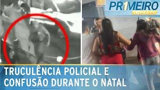 Interdição de rua no Natal acaba com homem baleado por policial | Primeiro Impacto (26/12/24)