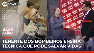Adolescente faz manobra de Heimlich e salva primo engasgado | #AquiAgora