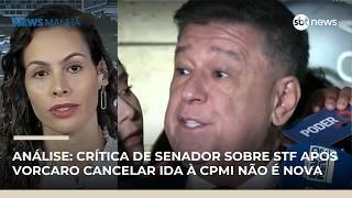 Senador critica STF após Vorcaro cancelar ida à CPMI; tom da Corte não é novo | #NewsPrimeiraEdição