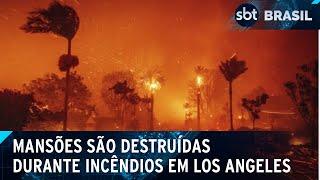 EUA: Sobe para 24 o número de mortos em incêndios na Califórnia | SBT Brasil (13/01/25)