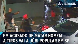 Policial que matou homem a tiros na saída de supermercado vai a júri popular | SBT Brasil (25/03/25)