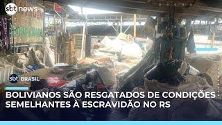 10 Trabalhadores são resgatados de condições análogas à escravidão em Porto Alegre | #SBTBrasil 