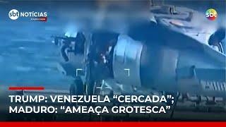 Trump anuncia bloqueio total de petroleiros da Venezuela e eleva tensão com Maduro | #SBTNotícias