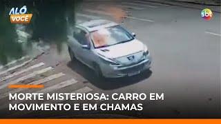 Corpo é encontrado em carro incendiado enquanto veículo circulava em rua de Cascavel | #AloVoce