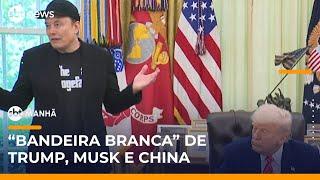 Musk se arrepende de ataques a Trump e apaga postagens; EUA faz acordo com China | #SBTManhã