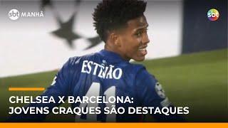 Chelsea x Barcelona: duelo decisivo na Champions tem jovens como destaques | #SBTManhã