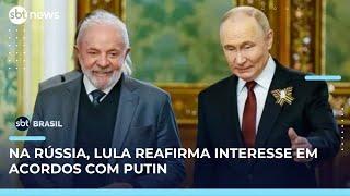 Lula reafirma interesse em acordos com a Rússia e critica tarifaço de Trump | SBT Brasil (09/05/25)