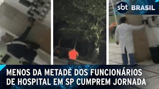 Bater ponto sem trabalhar é comum entre profissionais do Hospital Heliópolis | SBT Brasil (25/10/24)