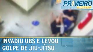 Funcionário dá golpe de jiu-jitsu e impede assalto em UBS | Primeiro Impacto (27/11/24)