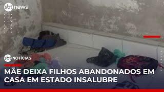 Mãe é presa após deixar três crianças sozinhas em casa no ES | #SBTNotícias
