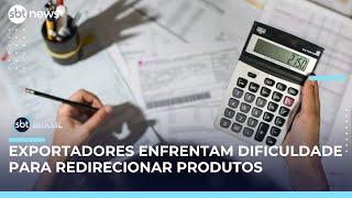 Empresas impactadas pelo tarifaço estudam como acessar pacote de ajuda do governo | #SBTBrasil 