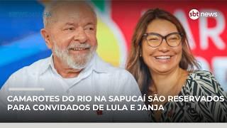 Camarotes da Prefeitura do Rio na Sapucaí são reservados para convidados de Lula e Janja |#NewsManhã