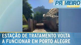 Estação de tratamento de água volta a funcionar em Porto Alegre | Primeiro Impacto (16/05/24)