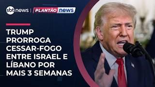 Trump prorroga cessar-fogo entre Israel e Líbano por três semanas | #JornaldoSBTNews