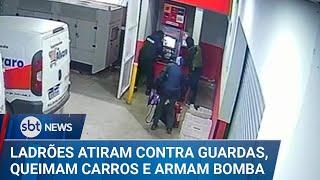 Criminosos assaltam caixa eletrônico e atiram contra viatura da GCM de SP | #SBTNews (10/03/25)