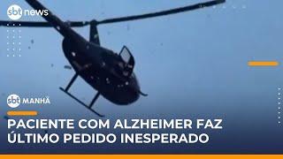 Família atende último pedido de parente e realiza chuva de dinheiro | #SBTManhã