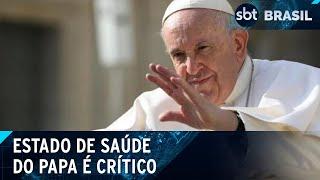 Papa tem crise de asma e está em estado crítico, diz Vaticano | SBT Brasil (22/02/25)