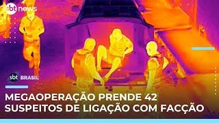Polícia prende 42 suspeitos ligados à facção carioca em megaoperação no Ceará | #SBTBrasil 