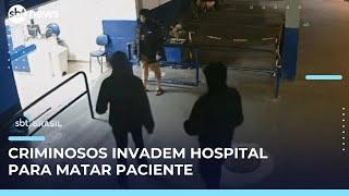 Criminosos armados invadem hospital no Rio para tentar matar paciente internado | #SBTBrasil 